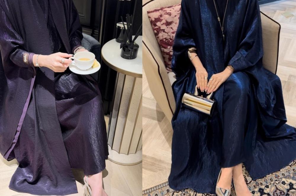 عبايات ملونة للمساء درجات راقية من عامرية
