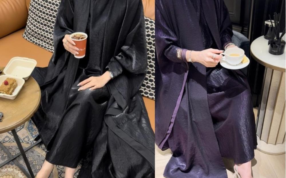 عبايات ملونة فاخرة من متجر عامرية