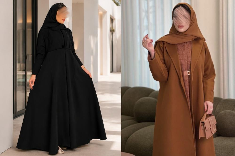 عبايات سادة فاخرة للمرأة السعودية العملية من متجر عامرية