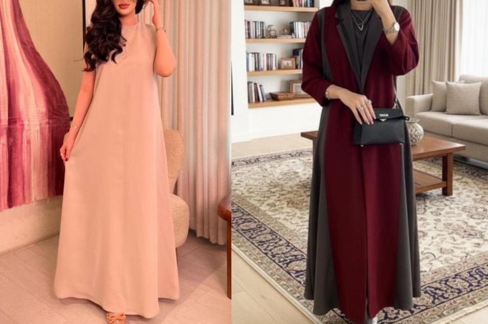 عبايات سادة فاخرة من متجر عامرية