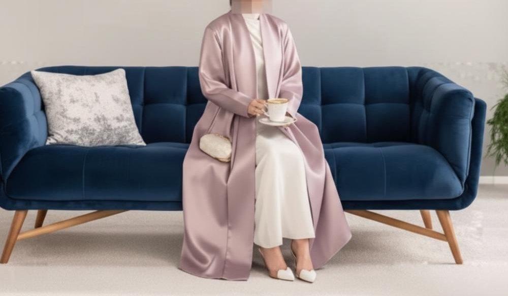 عباية كلوش تفتة مبطنة ببونجية كوري