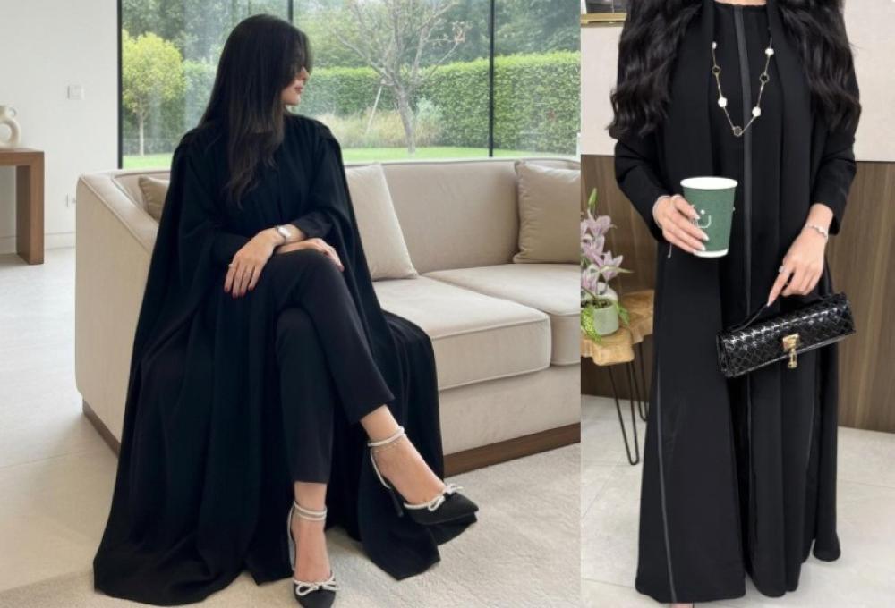 بايات سوداء بتطريز ناعم تناسب احتفالات من عامرية