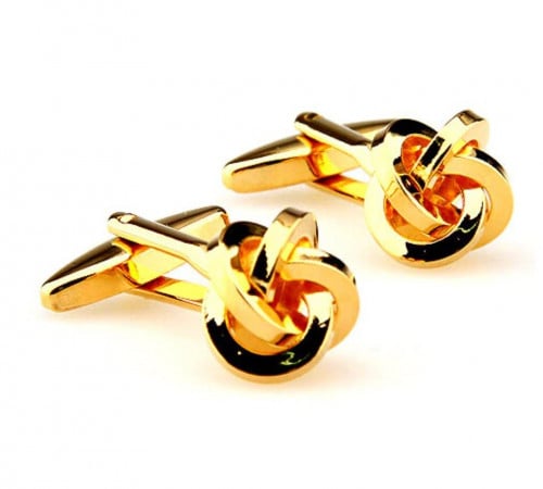 كبك رجالي - Cufflinks for men fashion knot design top quality