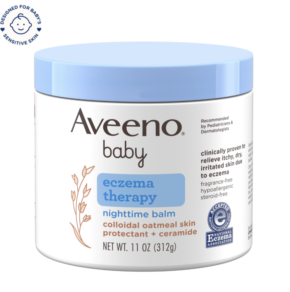 بلسم ترطيب ليلي للاطفال لعلاج الاكزيما من افينو للبشرة الجافة -312جرام