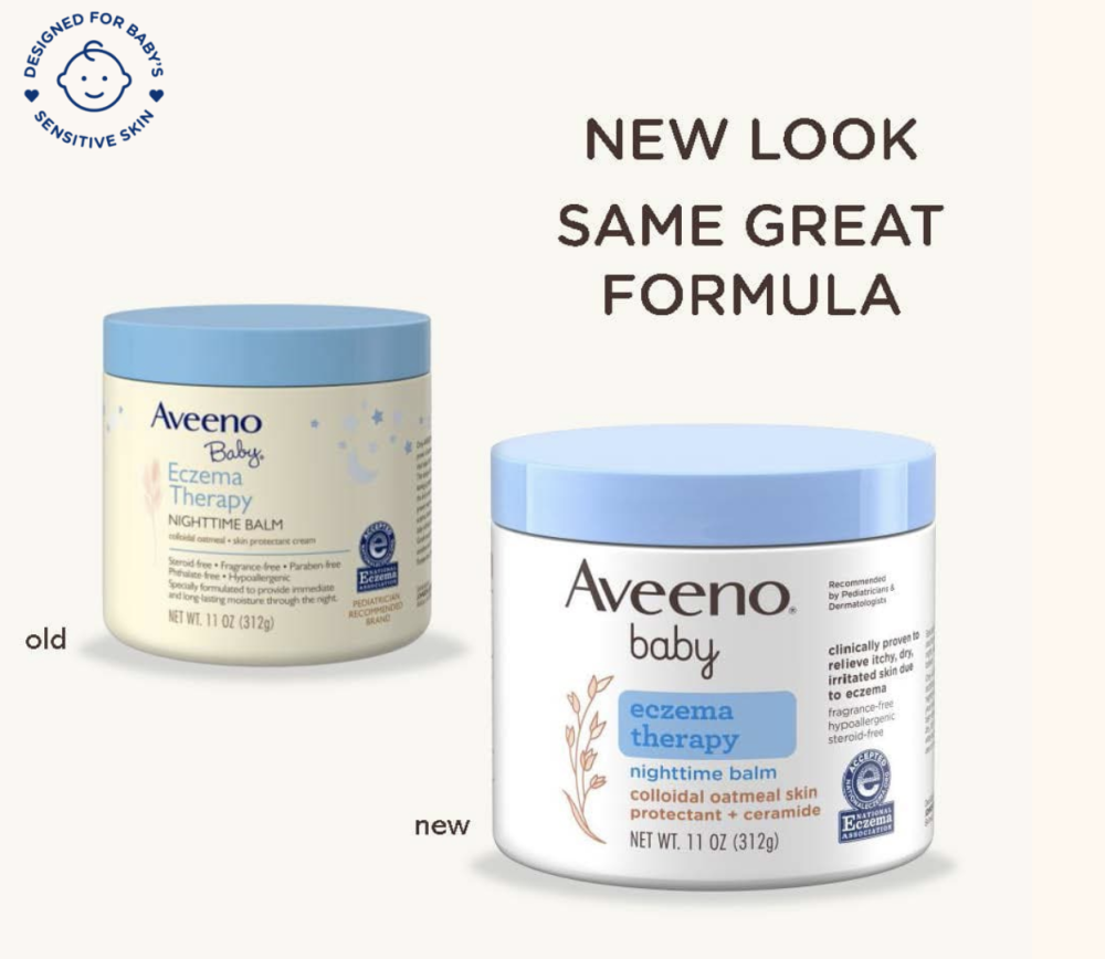 بلسم ترطيب ليلي للاطفال لعلاج الاكزيما من افينو للبشرة الجافة -312جرام