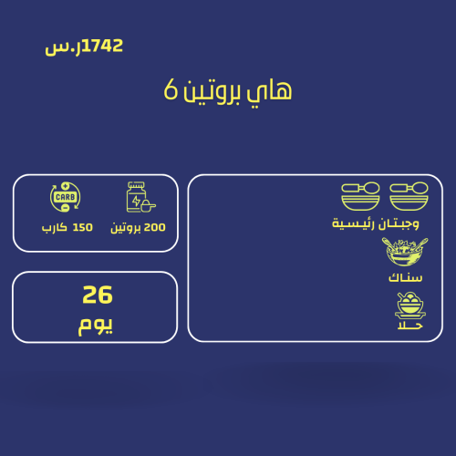 باقة هاي بروتين 6