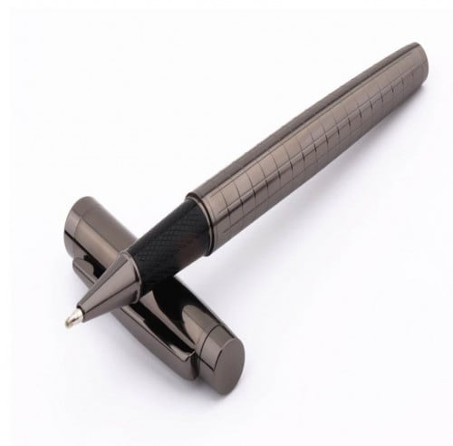 قلم حبر جاف اسود وذهبي للجنسين