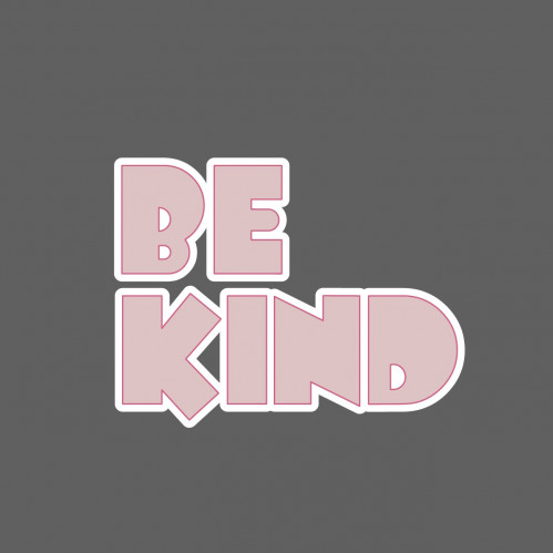 ملصق - be kind