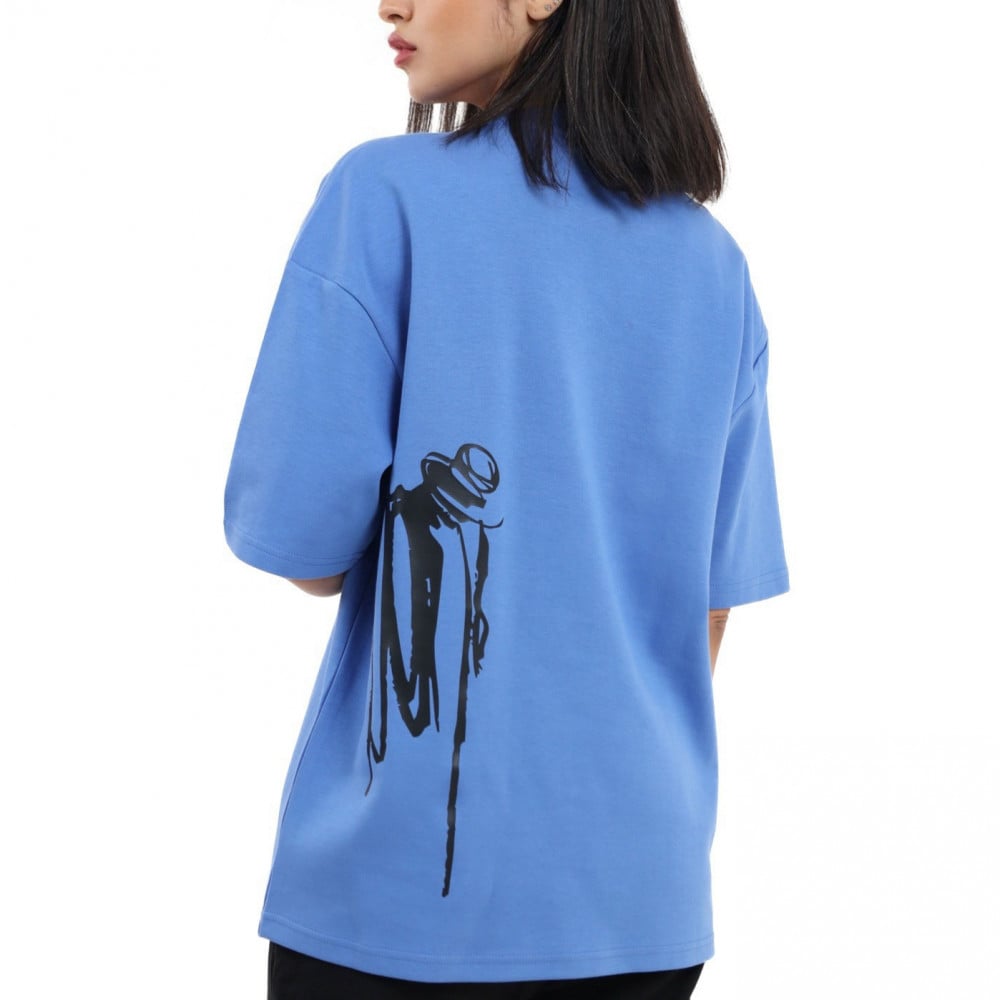 Blue oversized T Shirt