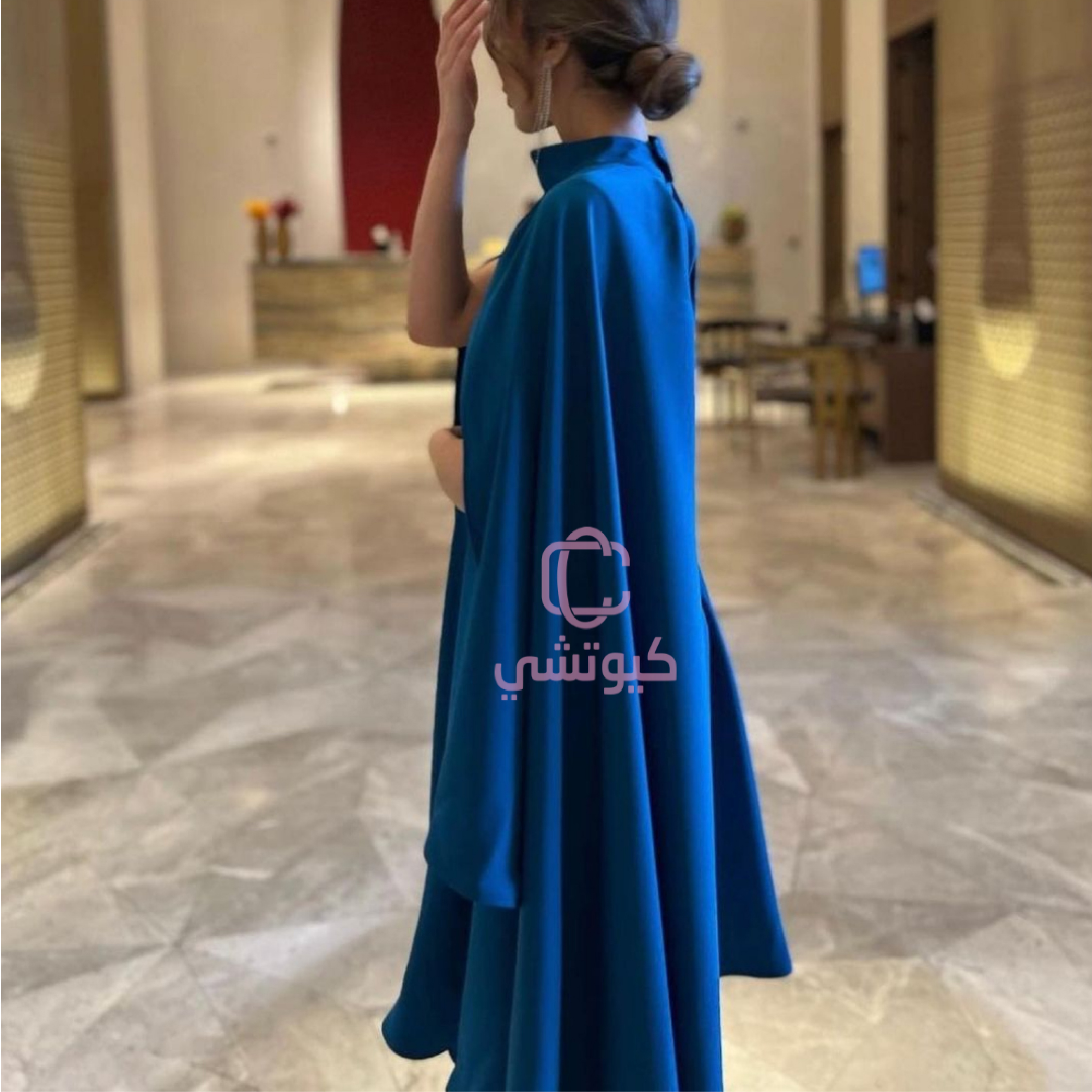 فستان بترولي غامق