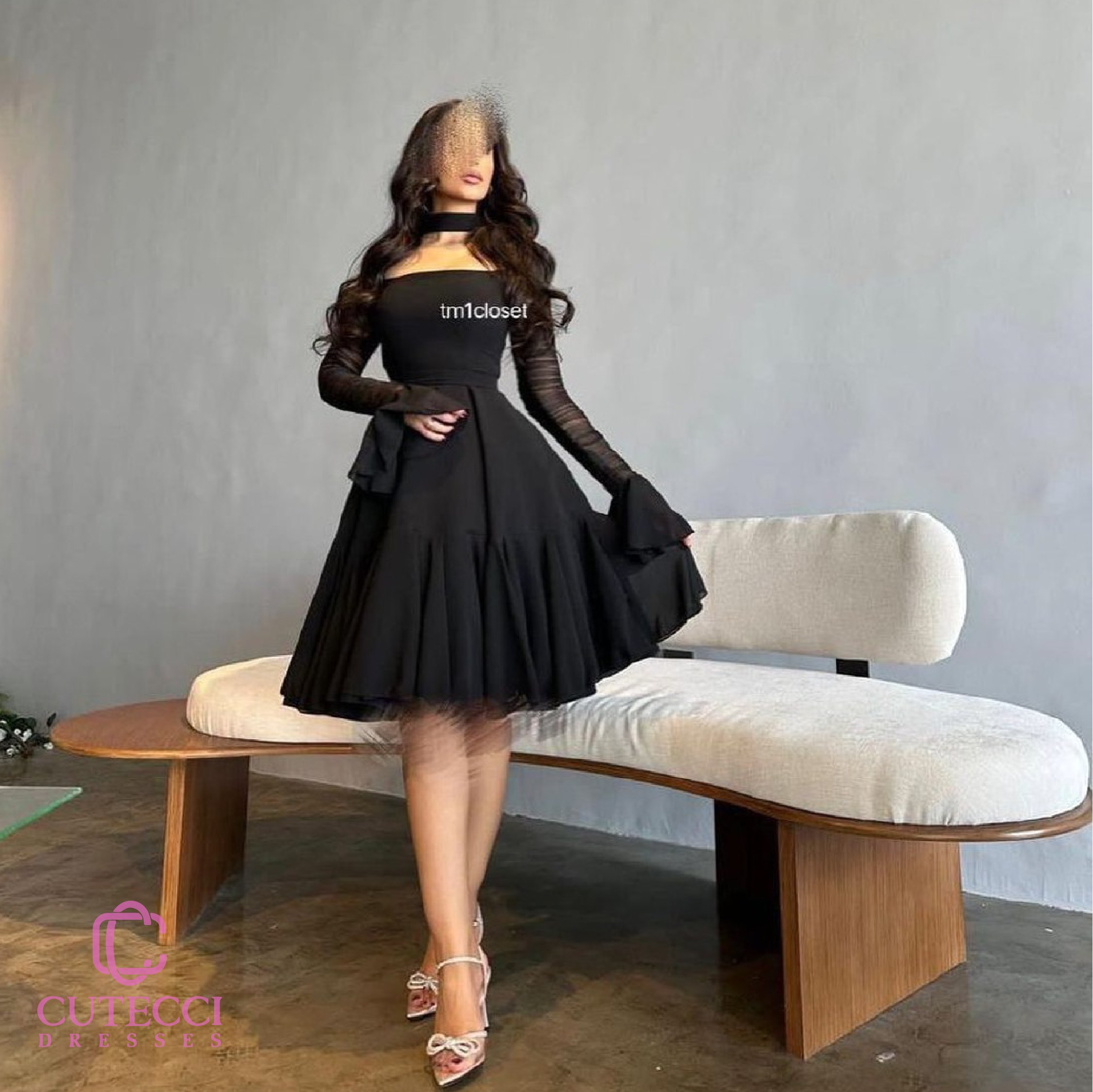 فستان سهرة قصير