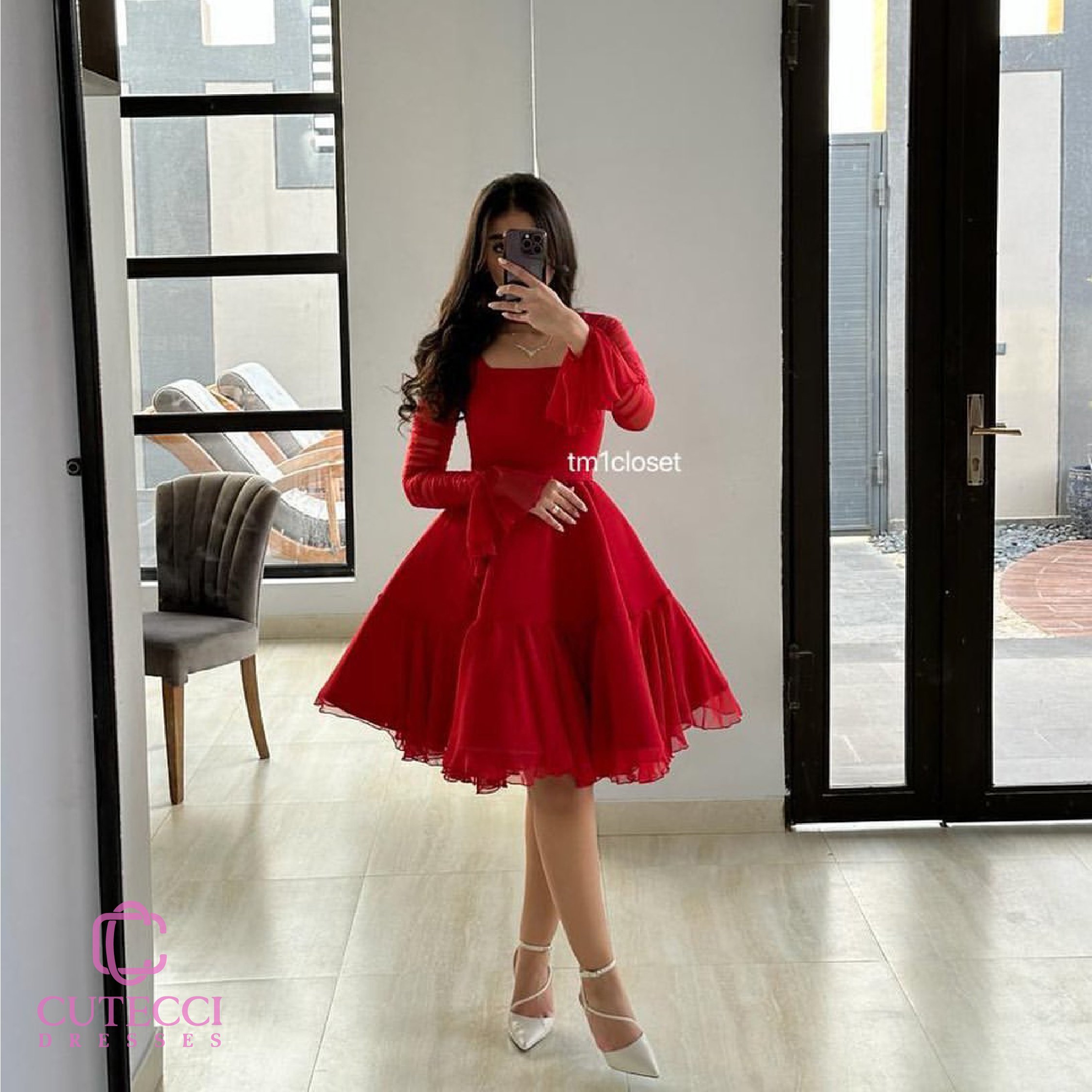 فستان سهرة قصير