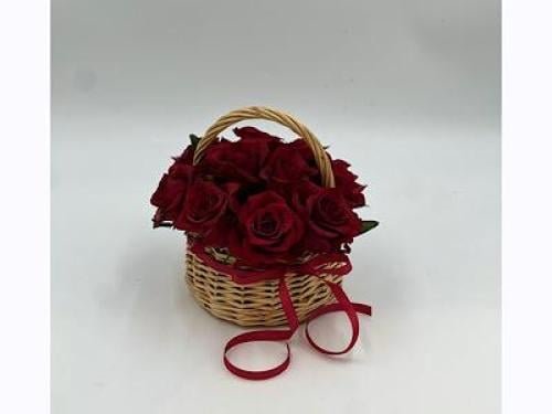 سلة ورد طبيعي