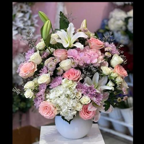 فازة ورد طبيعي