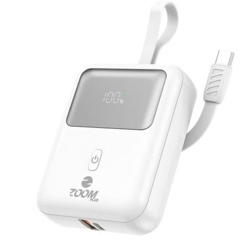 زوم شاحن متنقل   10000 مللي أمبي كابلUB-C