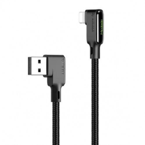 كيبل ايفون مكدودو 90 درجه مع اضاءه - 1.2 متر