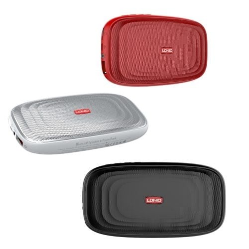 باوربنك بقوة 5000mAh مع سبيكر بلوتوث من شركة LDNIO اسود