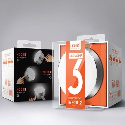 منصة شحن مضيئة بثلاث مستويات مع منفذين USB من شركة Ldnio