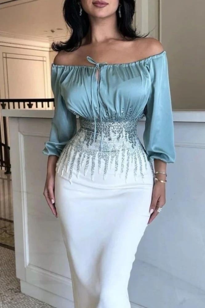 فستان سهره ماسك بتطريز يدوي