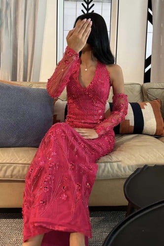 فستان سهره اكمام منفصله