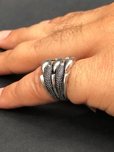 خاتم فضه عصري عيار 925