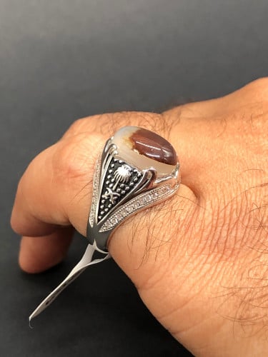 خاتم الفضه العصري عيار 925