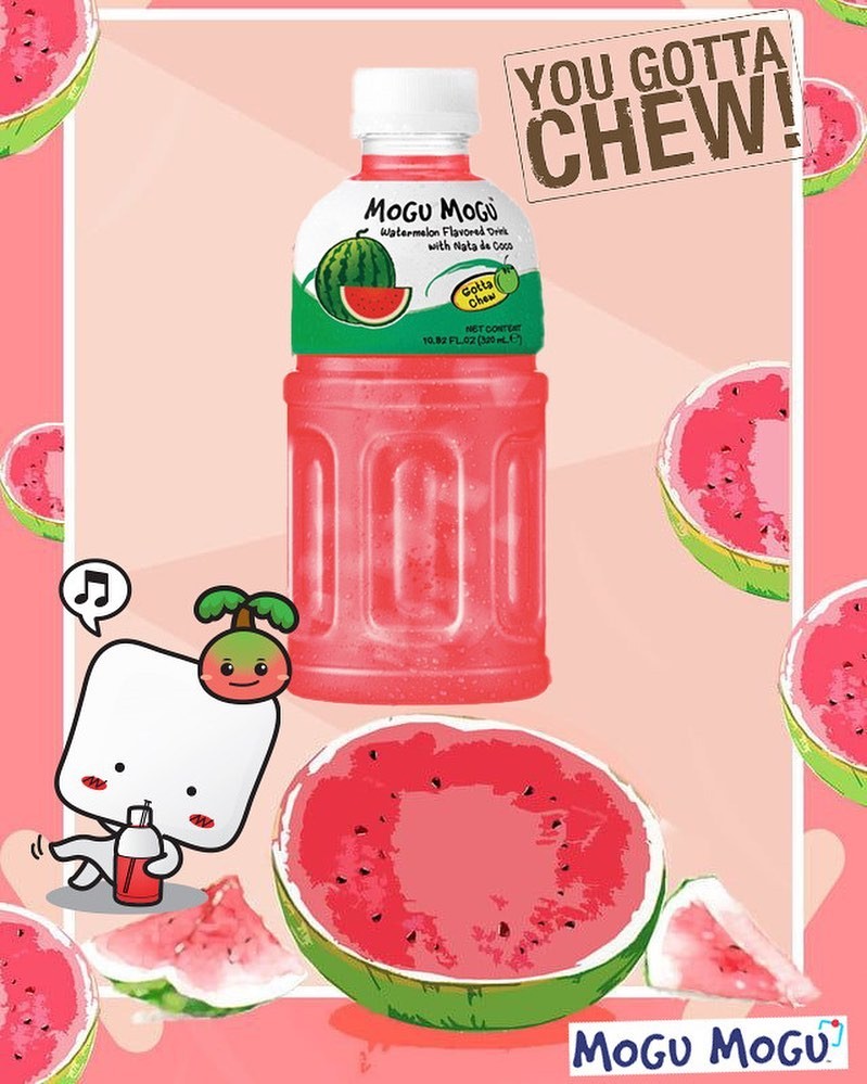 موغو موغو بنكهة البطيخ - Mogu Mogu Watermelon Flavored Drink
