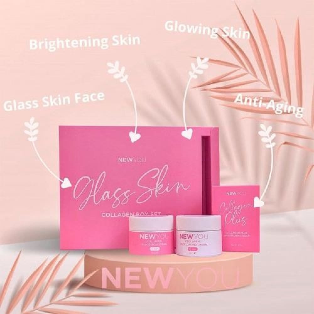 NEWYOU Skin Whitening Glass Collagen Box Set