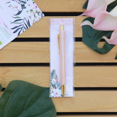 قرطاسية | قلم مفكرة نقش