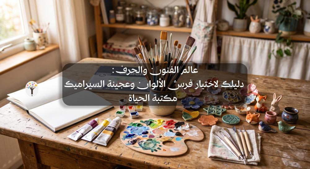 عالم الفنون والحرف: دليلك لاختيار فرش الألوان وعجينة السيراميك | مكتبة الحياة