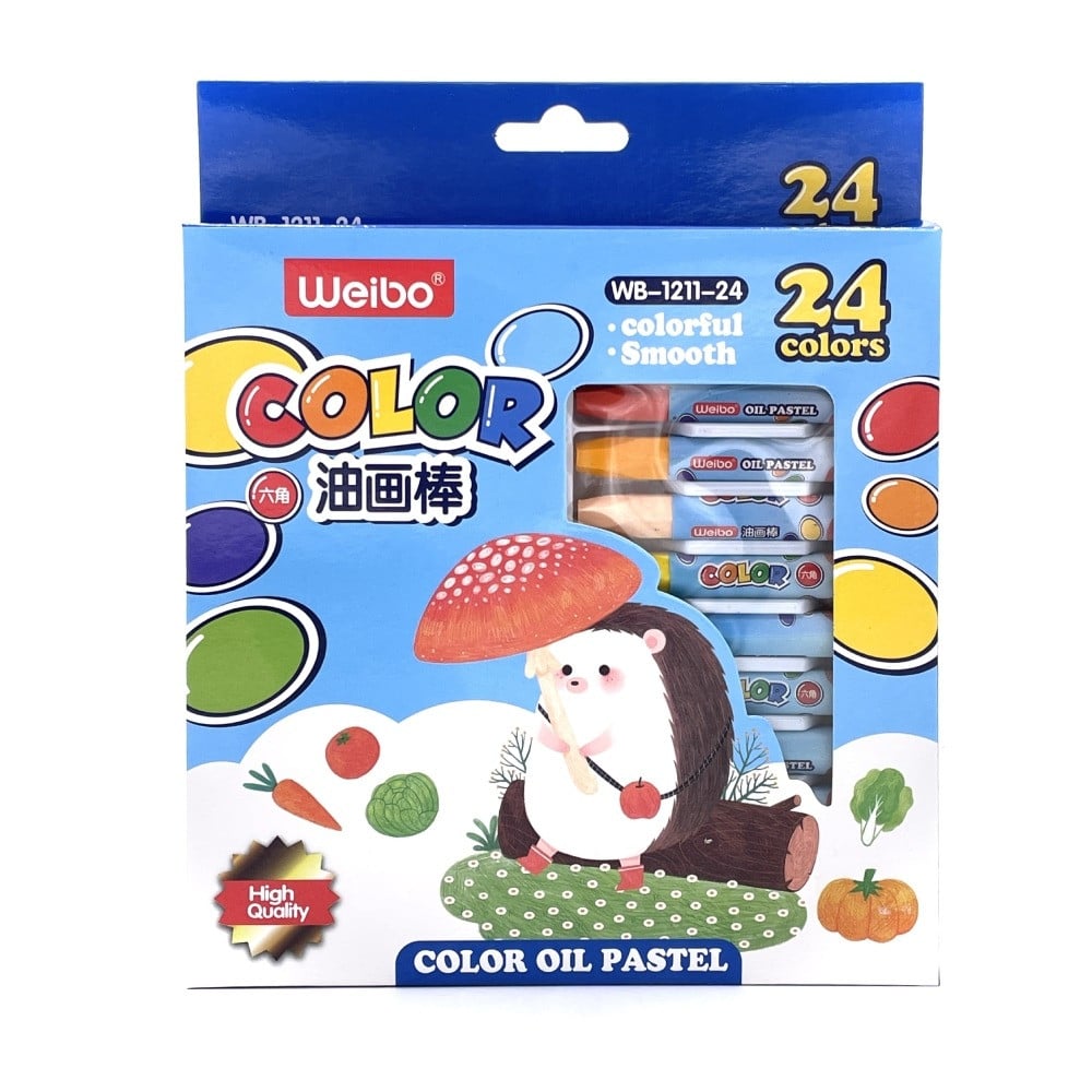 Weibo Soft Crayons Blue Pack مكتبة الحياة السعودية