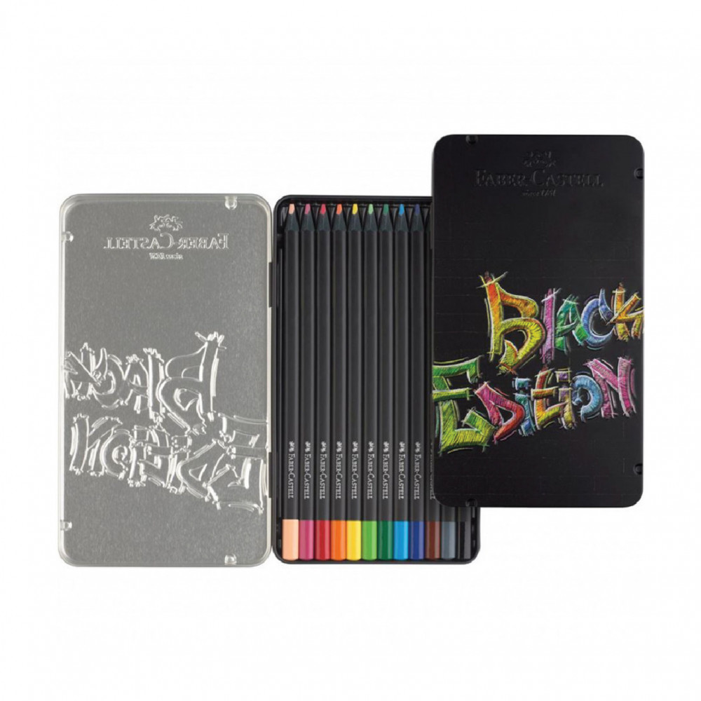 50 Lapices Colores Black Edition (super Soft) Faber Castell