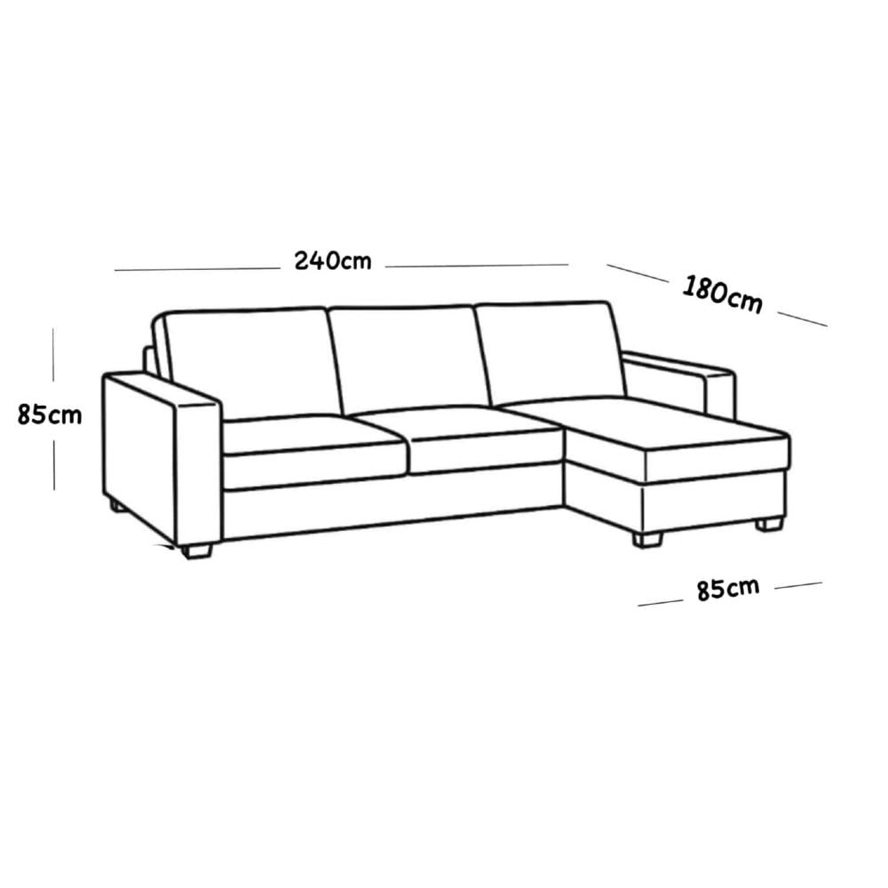 كروكي كنب زاوية لون اخضر حرف L بتصميم فاخر