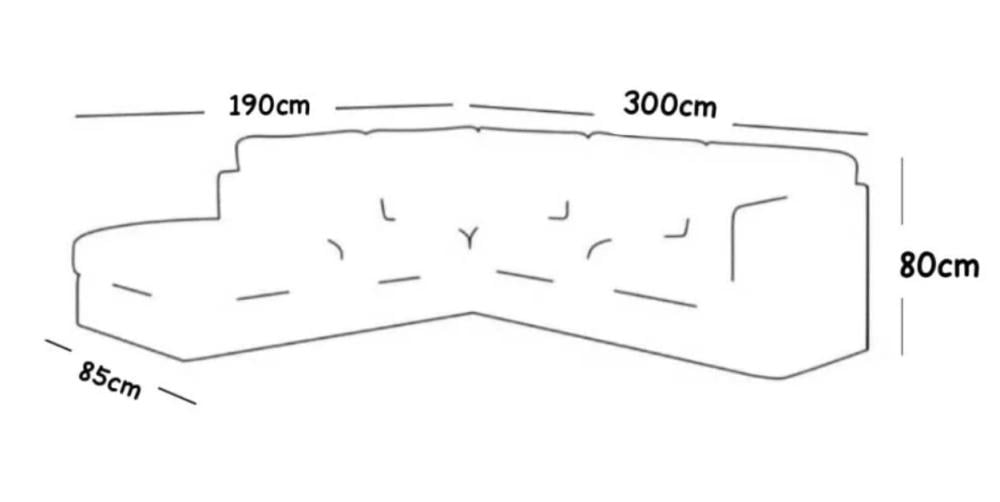 كروكي كنب زاوية مودرن لون بيج رائع حرف L بتصميم مميز