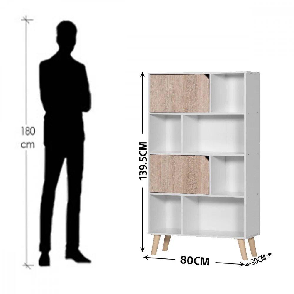 وحدة رفوف مودرن بتصميم انيق - لون ابيض