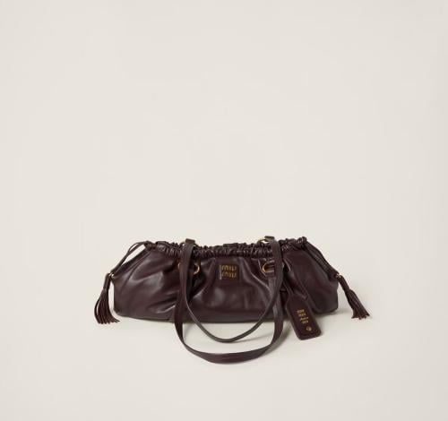 MiuMiu＊Joie nappa leather bag ナッパレザー バッグ＊送料込 Black Joie Nappa Leather Bag | Miu Miu
