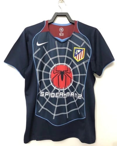 Atletico Madrid Soccer Jersey Replica Away 2004-20...