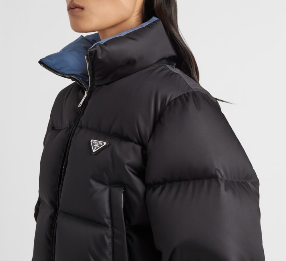 Re-Nylon cropped down prada jacket