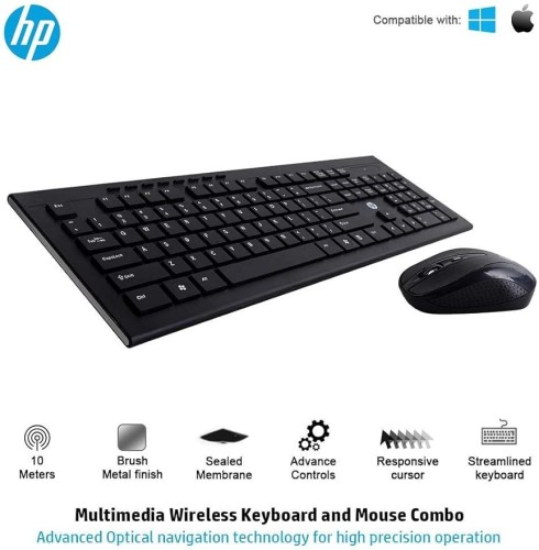 كيبورد HP Wireless CS10 Black Combo