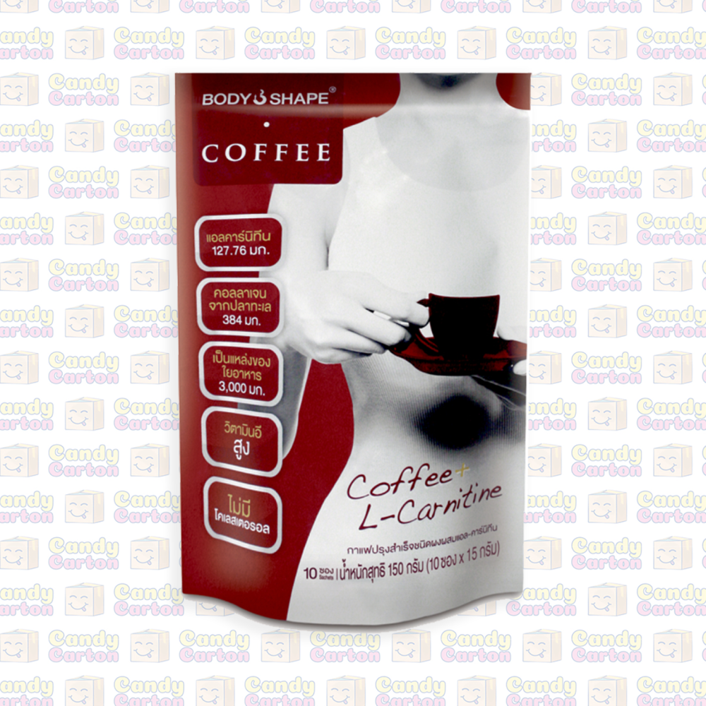 Body Shape Coffee with L-Carnitine 10 Sachets x 15g 150g Imported Thailand