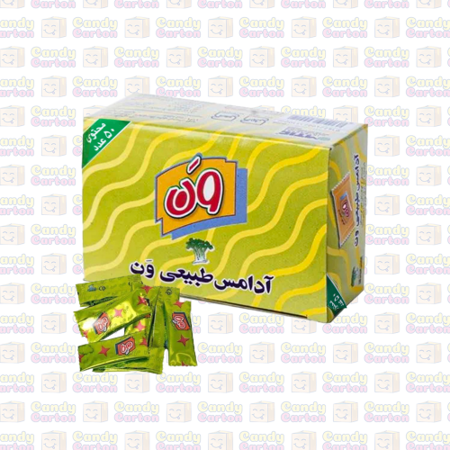 بوكس حجم وسط علكة ادامس ون طبيعي 50 حبة ADAMS ONE...