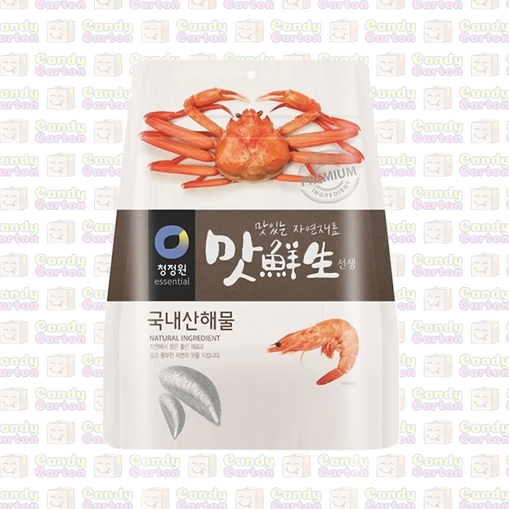تشونغ جونغ ون توابل طبيعية مشكلة بنكهة المأكولات البحرية 120جرام مستورد كوريا Chungjungwon Delicious Natural Ingredients  Mas Teacher Korean Seafood 120 g‏