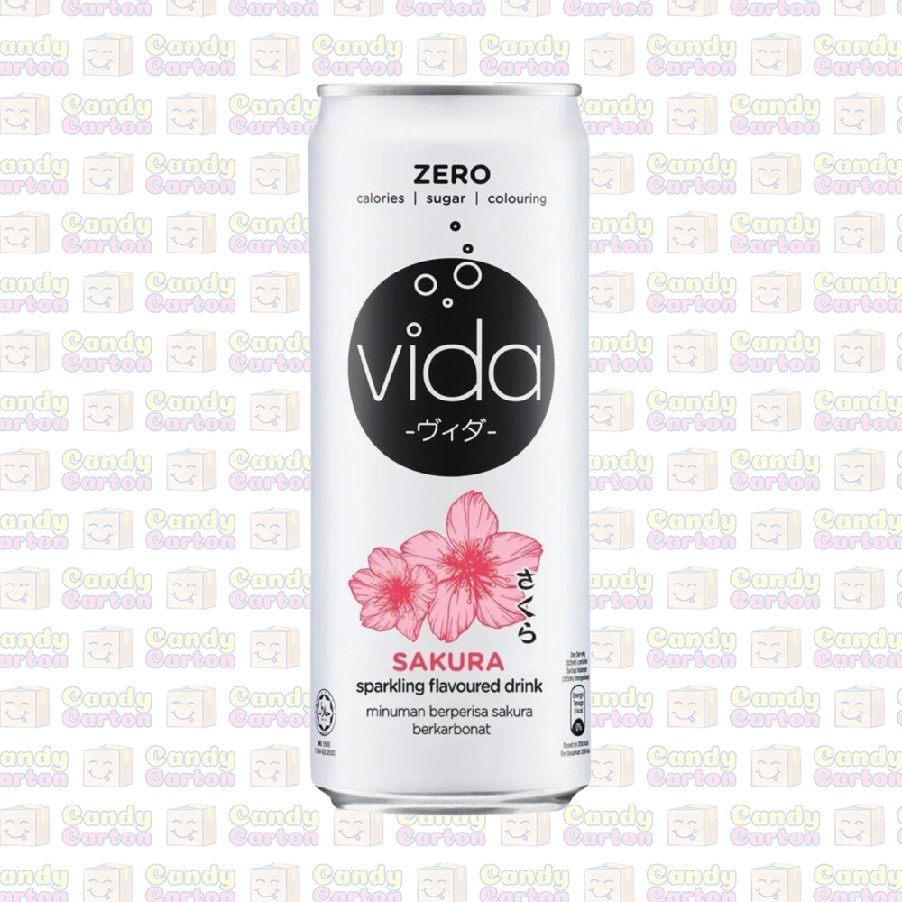 Vida Zero Sakura Sparkling Drink 325ml Imported from Malaysia
