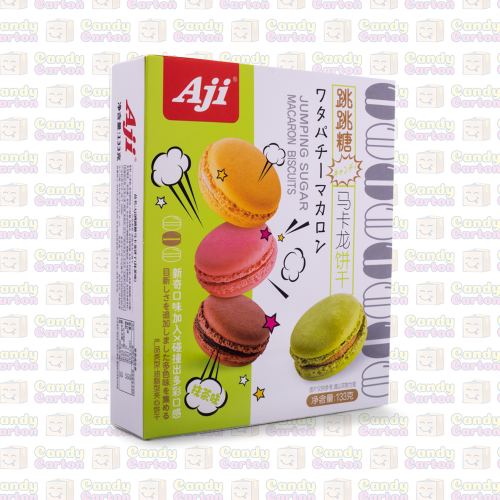 Aji Jumping Sugar Macaron Biscuits matcha Flavor 133g Imported