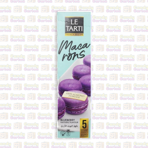 كعكة ماكرون بنكهة التوت الازرق 60 جرام Le Tarti Ma...