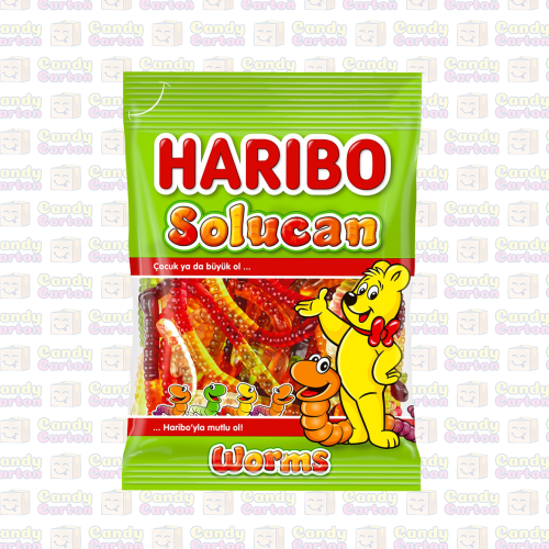 حلوى جيلي على شكل ديدان من هاريبو 80 جرام haribo