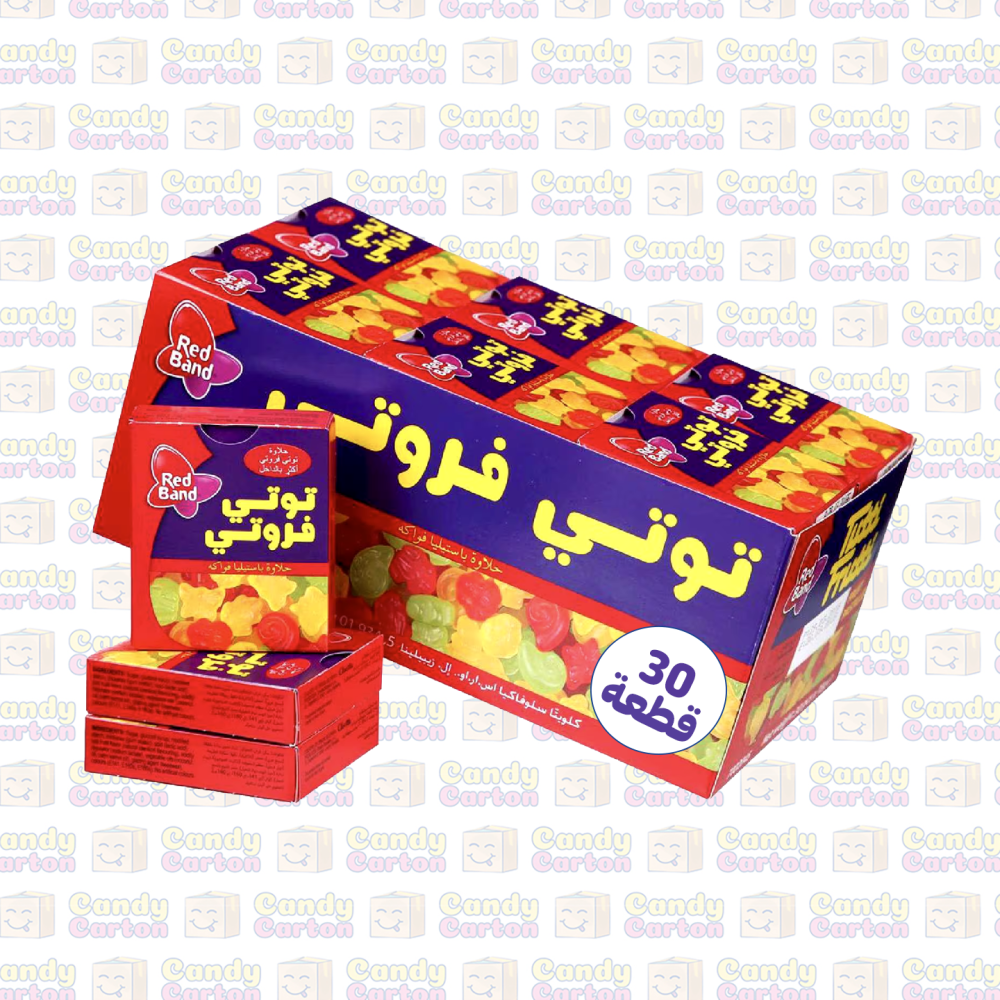 حلوى توتي فروتي الاصلي بنكهة الفاكهة 30 قطعة 18 جم حلويات زمان TUTTI FRUTTI CLOETTA RED BRAND ORIGINAL 30pc 18g