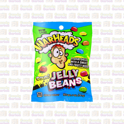 وارهيدز حلوى جيلي حامضة 141 جرام Warheads sour jel...