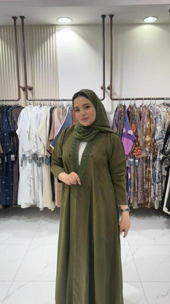 عباية قماش كريب استرتش