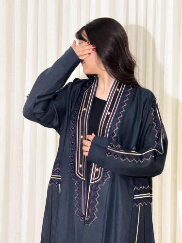 عباية لنن تطريز عسيري